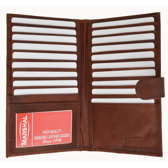 Genuine Leather Bifold Credit Card Holder Wallet With Snap 1629 CF