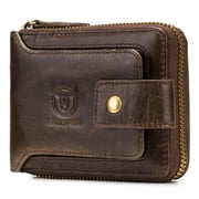 Leather Bifold Wallet for Men Travel Purse Pouch Gift