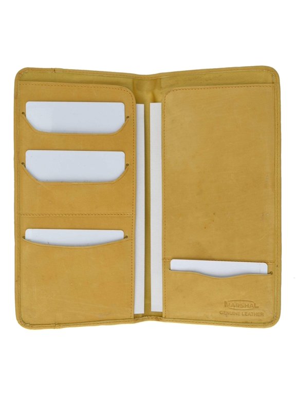 Genuine Leather Boarding Pass and Passport Holder with Credit Card Slots 565 CF (C)