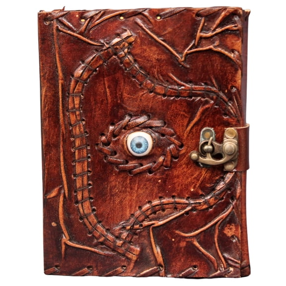 Genuine Leather Bound Journal Office Notepad Diary Hocus Pocus Grimoire Book Handcrafted Plain Notebook