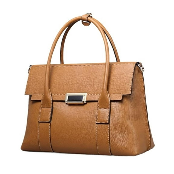 Genuine Leather Briefcase Women Handbags Large Capacity Ladies Fashion Shoulder Messenger Bags