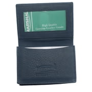Genuine Leather Business Card Holder Name Card Case Credit Card Wallet with ID Window RFID Blocking