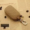 thumbnail image 1 of Genuine Leather Car Key Fob Holder | Anti-Scratch Key Protector Case with Zipper | Premium Cowhide & Microfiber Lining | Snap Hook & Anti-Lost Chain | Unisex Key Organizer, 1 of 1