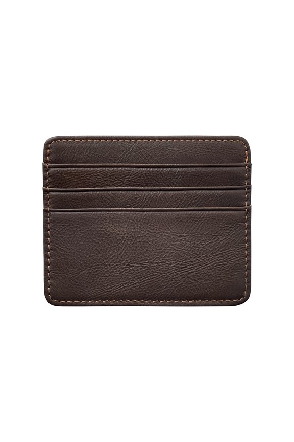 Genuine Leather Card Holder for Men and Women, Top Layer Card Cowhide, Anti-Demagnetization, Compact and Lightweight Card Case, ID Card Book