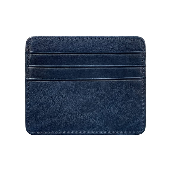 Genuine Leather Card Holder for Men and Women, Top Layer Card Cowhide, Anti-Demagnetization, Compact and Lightweight Card Case, ID Card Book