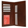 thumbnail image 1 of Genuine Leather Checkbook Cover Ladies Wallet Credit Card Holder 602 CF, 1 of 5