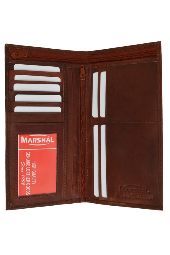 Genuine Leather Checkbook Cover Ladies Wallet Credit Card Holder 602 CF