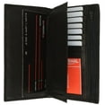thumbnail image 1 of Genuine Leather Checkbook Cover Wallet Organizer with Credit Card Holder 253 CF, 1 of 5