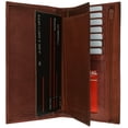 thumbnail image 1 of Genuine Leather Checkbook Cover Wallet Organizer with Credit Card Holder 253 CF, 1 of 5