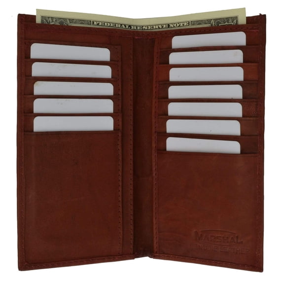 Genuine Leather Checkbook Wallet and Credit Card Holder 254 CF (C)