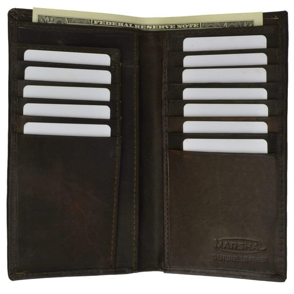 Genuine Leather Checkbook Wallet and Credit Card Holder 254 CF (C)