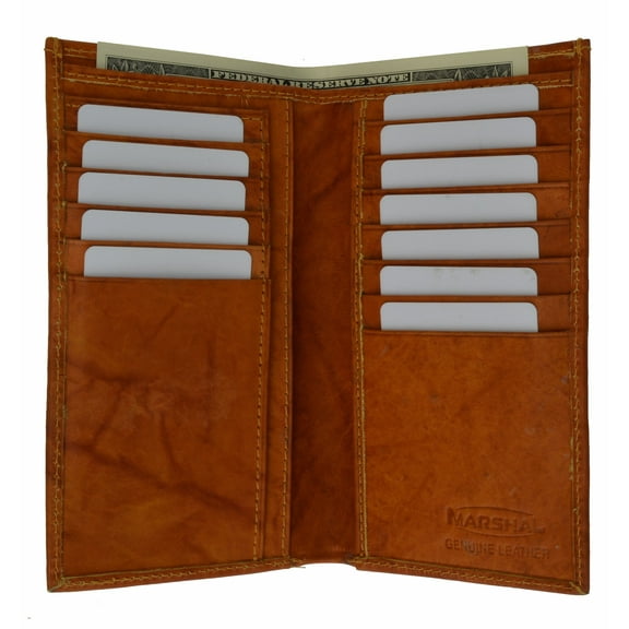 Genuine Leather Checkbook Wallet and Credit Card Holder 254 CF