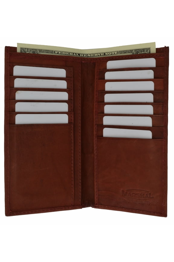 Genuine Leather Checkbook Wallet and Credit Card Holder 254 CF