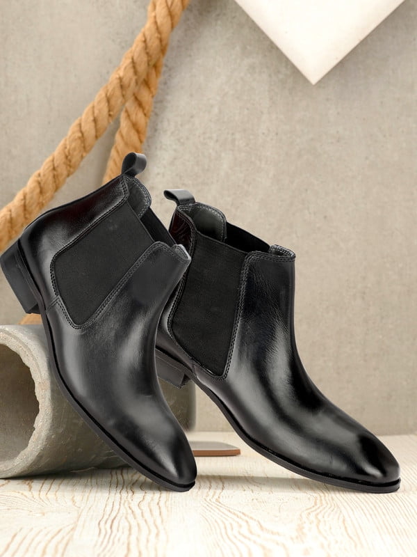 genuine leather chelsea boots