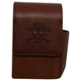 thumbnail image 1 of Genuine Leather Cigarette Box Anti-Scratch Protective Storage Case with Lighter Holder for Cigarette Lighter Skull Bone, 1 of 10