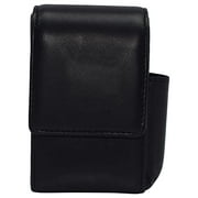 Genuine Leather Cigarette Box Anti-Scratch Protective Storage Case with Lighter Holder