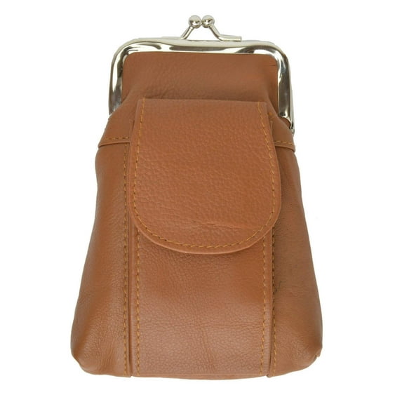 Genuine Leather Cigarette Lighter Hard Case Holder Utility Pocket