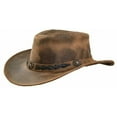 thumbnail image 1 of Genuine Leather Cowboy Western Hat for Men and Women, Classic Style, Comfortable Fit Cowboy Hat, 1 of 4