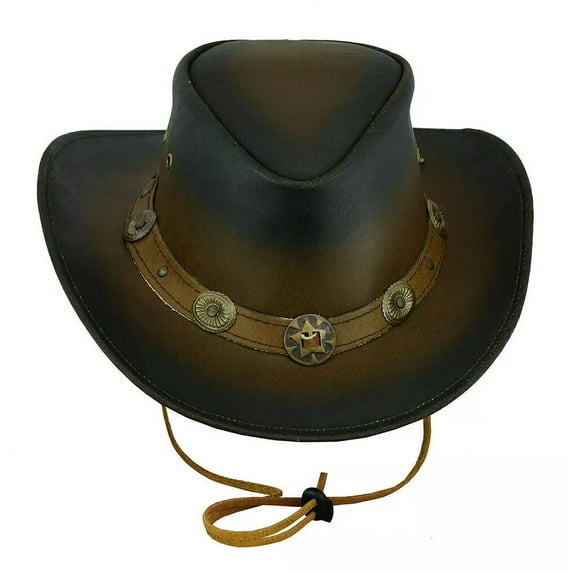 Genuine Leather Cowboy Western Hat for Men and Women, Classic Style, Comfortable Fit Cowboy Hat