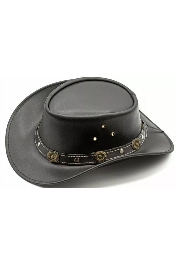 Genuine Leather Cowboy Western Hat for Men and Women, Classic Style, Comfortable Fit Cowboy Hat