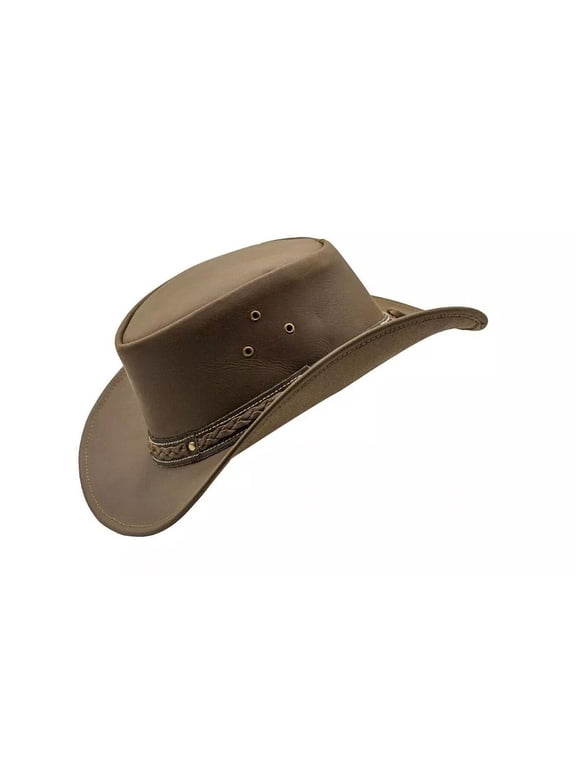 Genuine Leather Cowboy Western Hat for Men and Women, Classic Style, Comfortable Fit Cowboy Hat