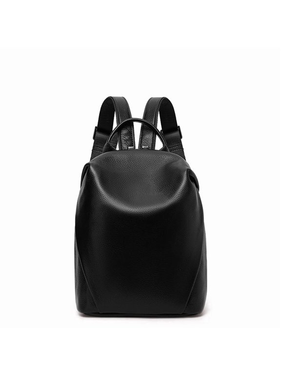 Genuine Leather Cowhide Backpack, Women's Casual Daypack, Multiuse Anti Theft Shoulder Bag