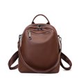 thumbnail image 1 of Genuine Leather Cowhide Backpack, Women's Multiuse Shoulder Crossbody Bag, Large Capacity Casual Daypack, 1 of 10