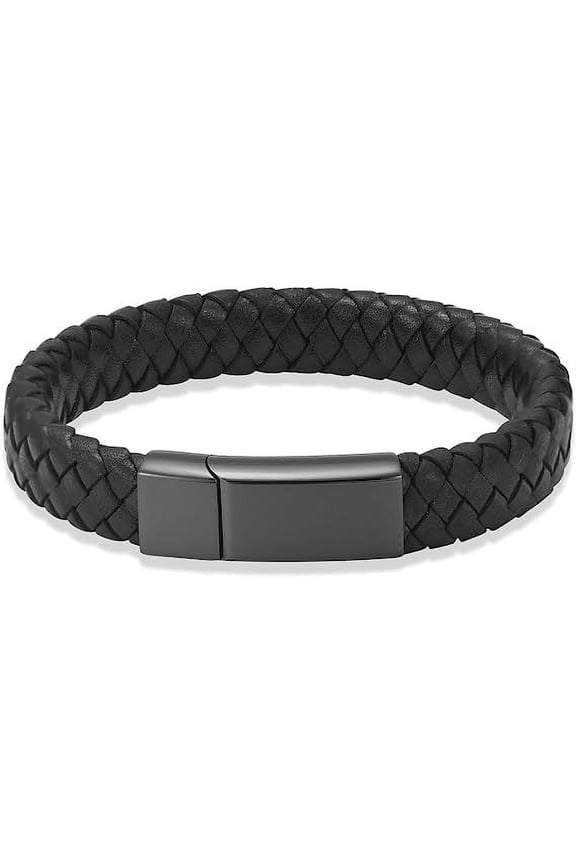 Genuine Leather Cremation Bracelet for Ashes Cremation Jewelry Keepsake Memorial Cuff Urn Bangle for Ashes Braided Leather Wristband Ashes Bracelet for Men for Women