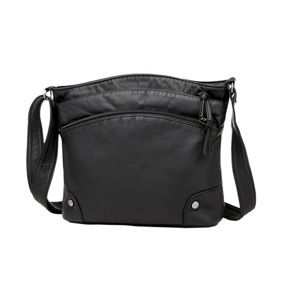 Genuine Leather Crossbody Bag, Vintage Style Shoulder Bag, Stylish Everyday Bag for Women, Large Capacity Elegant Handbag, Durable Fashion Accessories