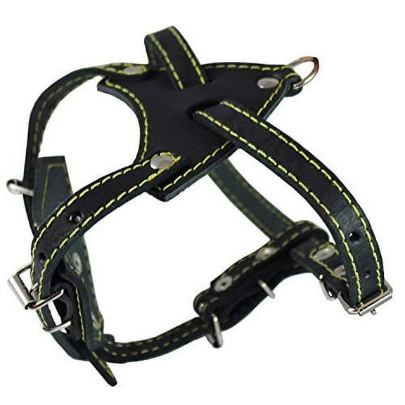 Genuine Leather Dog Harness, 16.5"-20" Chest size, 1/2" Wide