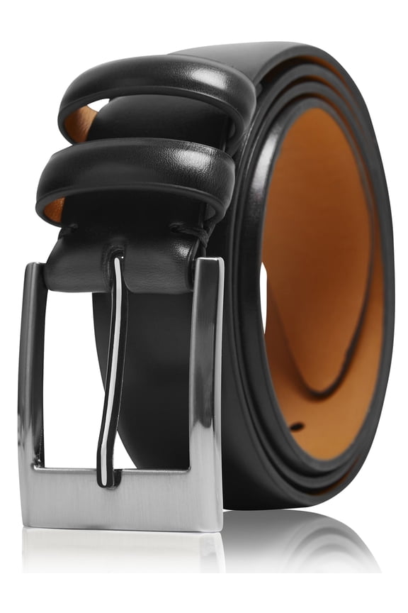 Genuine Leather Dress Belts For Men - Mens Belt For Suits, Jeans, Uniform With High End Buckle - Designed in the USA