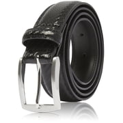 Genuine Leather Dress Belts For Men - Mens Belt For Suits, Jeans, Uniform With Single Prong Buckle - Designed in the USA