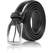 ACCESS DENIED Genuine Leather Dress Belts For Men - Mens Belt For Suits, Jeans, Uniform With Single Prong Buckle - Designed in the USA