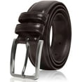 thumbnail image 1 of Genuine Leather Dress Belts For Men - Mens Belt For Suits, Jeans, Uniform With Single Prong Buckle - Designed in the USA, 1 of 4