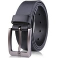 thumbnail image 1 of Genuine Leather Dress Belts For Men - Mens Belt For Suits, Jeans, Uniform With Single Prong Buckle - Designed in the USA, 1 of 6