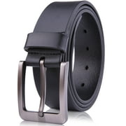 ACCESS DENIED Genuine Leather Dress Belts For Men - Mens Belt For Suits, Jeans, Uniform With Single Prong Buckle - Designed in the USA