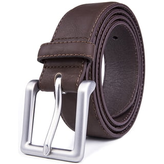 Genuine Leather Dress Belts For Men - Mens Belt For Suits, Jeans, Uniform With Single Prong Buckle - Designed in the USA