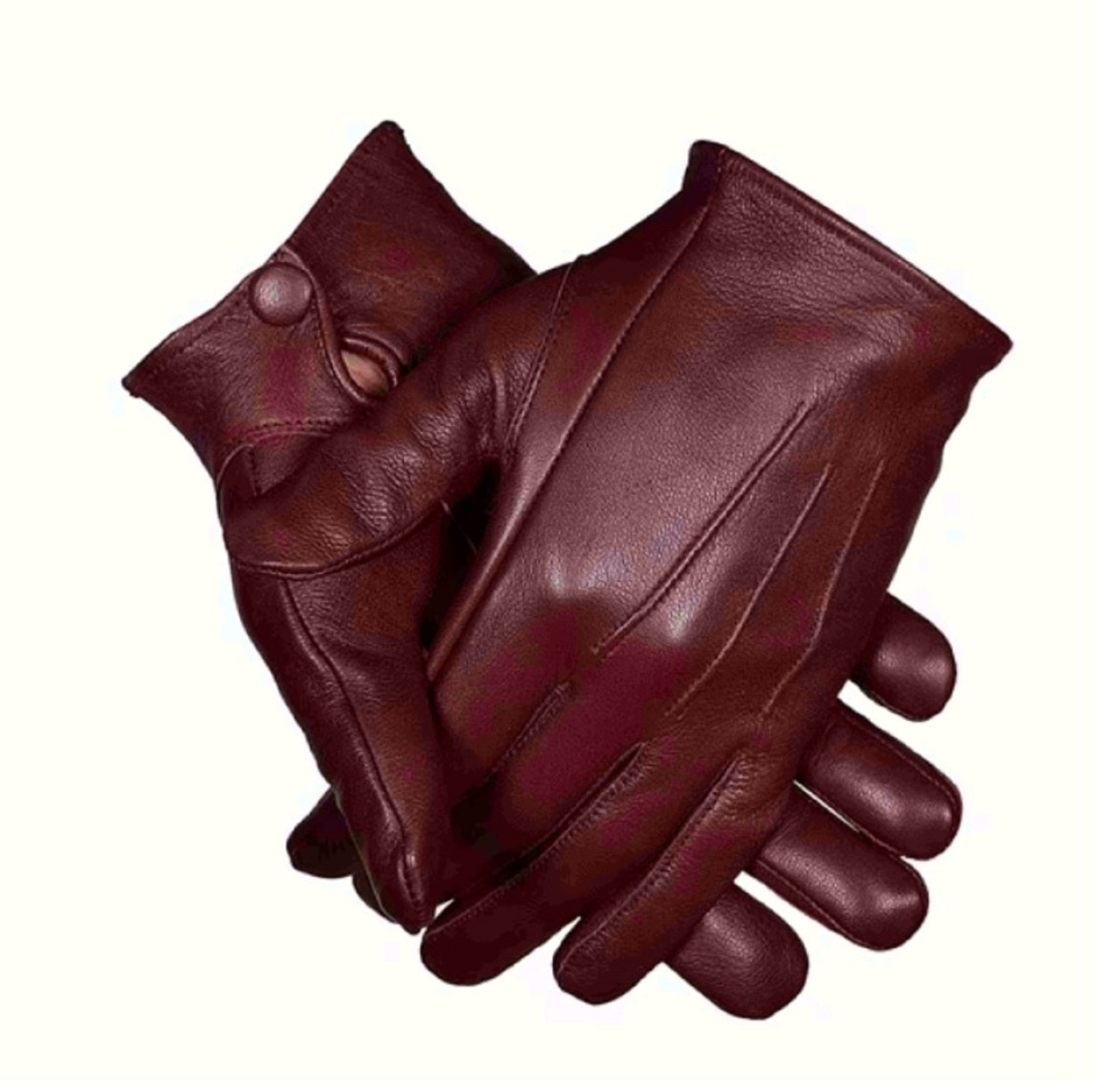 Gloves007 Genuine Leather Dress Gloves For Men, Men's, Size: XL, Red