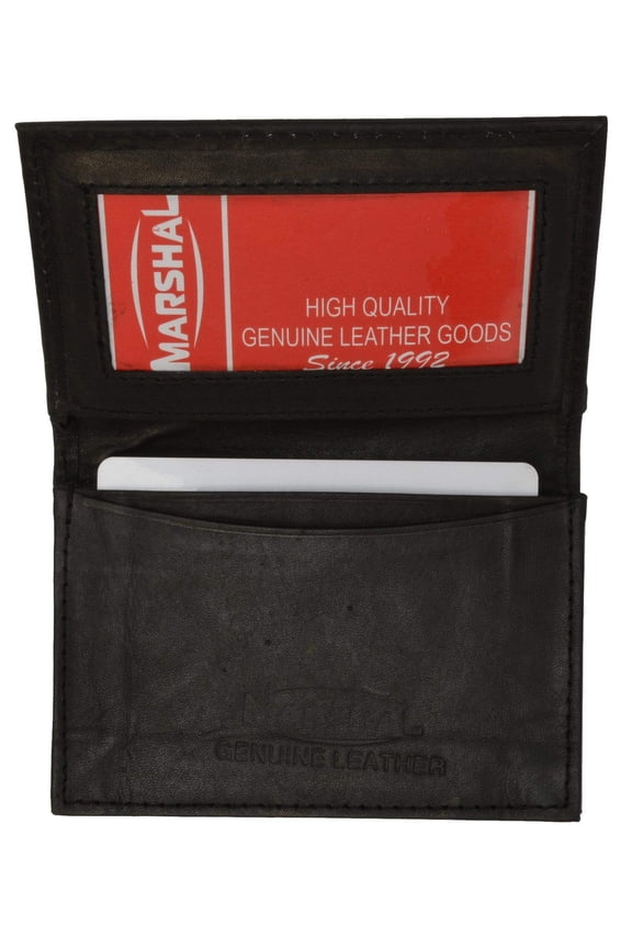 Genuine Leather Expandable Credit Card ID Business Card Holder Wallet 580 CF