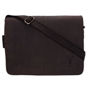 Genuine Leather Expandable Portfolio Messenger Shoulder Bag Brief Case Back to 18MB203DB