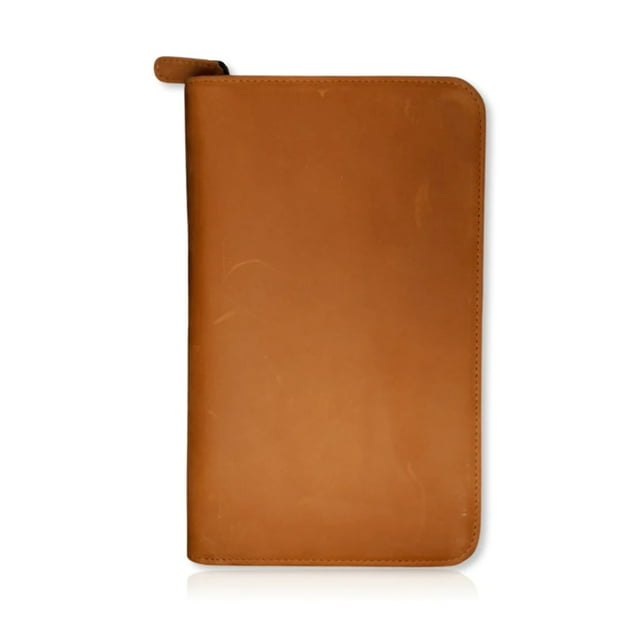 Genuine Leather Family AirTag Passport Holder Multiple Passport