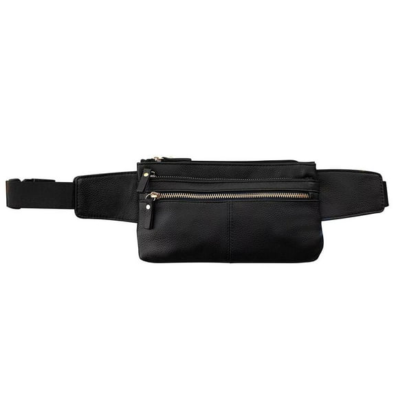 Genuine Leather Fanny Pack Cellphone Holder Organizer By Silver Fever