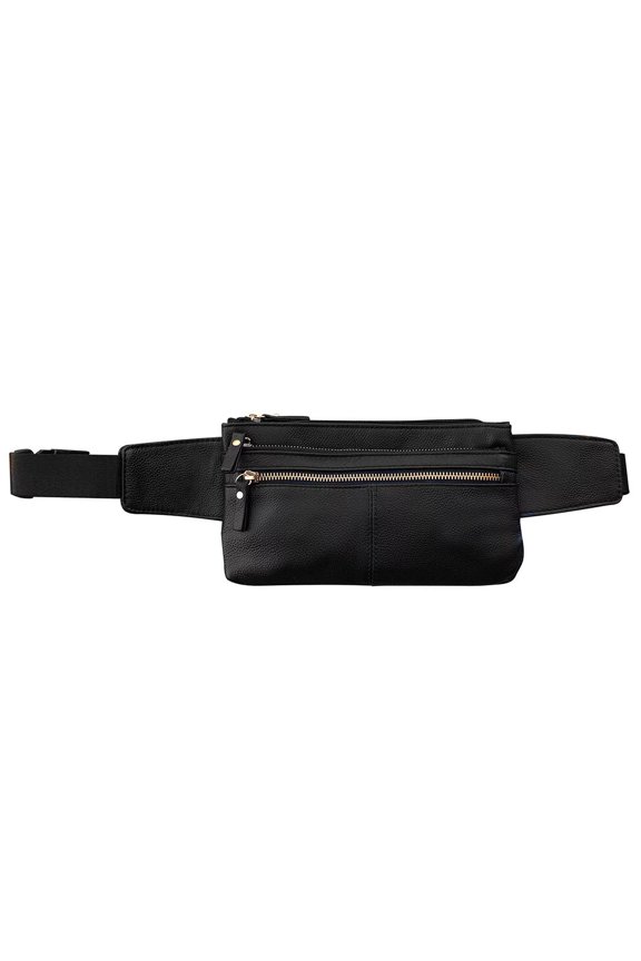 Genuine Leather Fanny Pack Cellphone Holder Organizer By Silver Fever