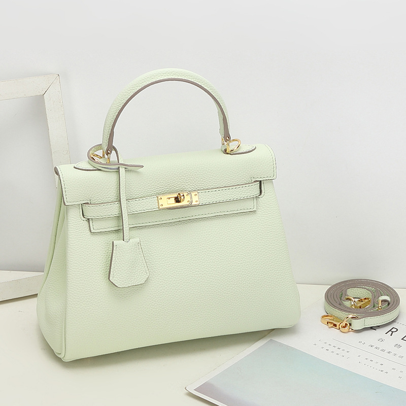 Genuine Leather Handbag for Women ,Crossbody Bags with Wide Shoulder