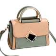 thumbnail image 1 of Genuine Leather Handbags Tote Shoulder Bag for Woman Satchel Designer Purse Top Handles Crossbody Bag,Green Khaki，G141512, 1 of 5