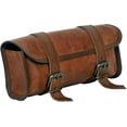thumbnail image 1 of Genuine Leather Handlebar Bicycle Motorcycle Saddle Bag Utility Tool kit, 1 of 5