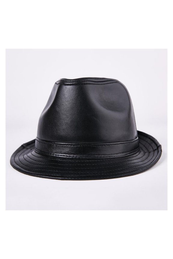 Genuine Leather Hat Men Brown Top Trilby Hats Caps Bowler Real Leather Male Designer Autumn Winter Jazz Cap ,Classic Design