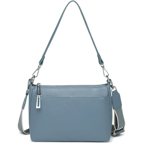 Genuine Leather Hobo Bag for Women Crossbody Shoulder Purses with Dual Straps