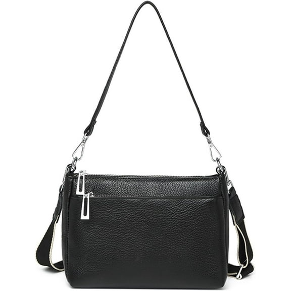 Genuine Leather Hobo Bag for Women Crossbody Shoulder Purses with Dual Straps