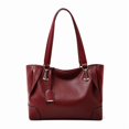 thumbnail image 1 of Genuine Leather Hobo Tote Bag, Women's Grainy Shoulder Handbag Purse, 1 of 12